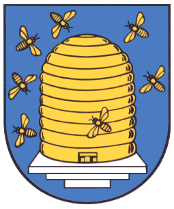 Abbildung 4: Das Wappen der thüringischen Gemeinde Ebeleben mit einem gesamtem Bienenstock.